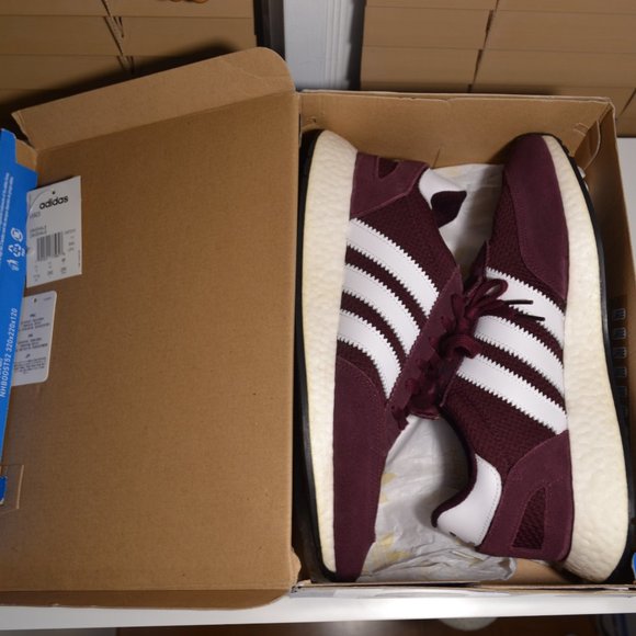 Mens Adidas I-5923 Maroon Boost Sneakers D97210 Size US 11.5 - Picture 9 of 11